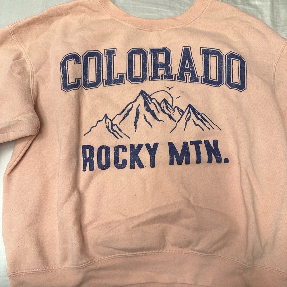 Coral Colorado Rocky Mt. sweatshirt